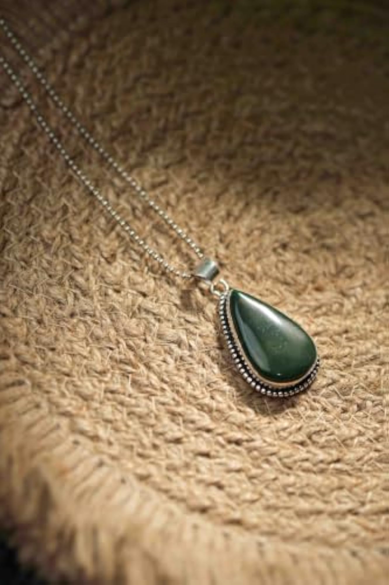Genuine Natural Green Jade Crystal Pendant for Luck and Harmony