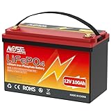 12V 100Ah LiFePO4 Lithium Battery with 100A BMS & Low-Temp Cutoff, 15000+ Cycles, Grade A Lithium Iron Phosphate Battery cells, Rechargeable Battery for Trolling Motor, RV, Boat/Marine, Solar