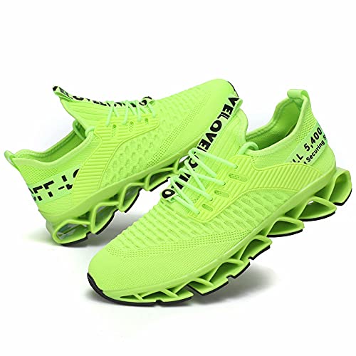 Image of Chopben Men's Running Shoes Blade Non Slip Fashion Sneakers Breathable Mesh Soft Sole Casual Athletic Walking Shoes