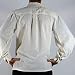 Camisa con Cordones Renacentista Medieval para Hombres Disfraz De Pirata Tunica Blanco...