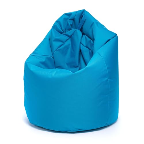 Ecopuf - Sako Pufa Fotel Zewnętrzny - Beanbag do pokoju dziecięcego - Stylowa poduszka z tkaniny - Fotel relaksacyjny - Wyposażenie domu - Rozmiar L - 70x110cm - Jasnoniebieski Nc6