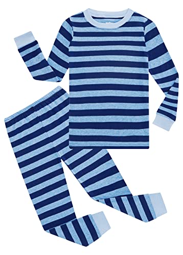 Family Feeling Little Boys Girls Long Sleeve Striped Pajamas Sets Cotton Kids Holiday Pyjamas Toddler Kids Pjs Size 4T