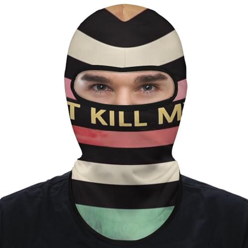 Balaclava Mask for Men Ski Mask for Women Stripe Don't Kill My Vibe Full Face Mask Face Cover for Cycling, 1, Style miniatura 1