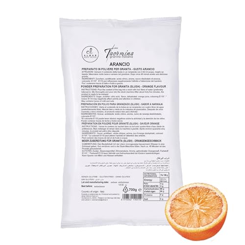 Almar Granita GUSTO ARANCIA Senza Glutine Senza Glicerolo - CONFEZIONE BUSTA 700G