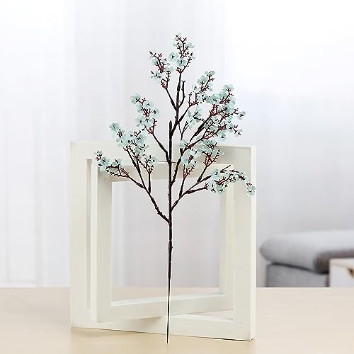 JAKY-Global Babys Breath Silk Artificial Flowers Bulk 6pcs for Fall Decor Fake Flower Bouquet Bulk for Home Kitchen Indoor Bouquet Floral Arrangement Table Centerpieces Party Decor(Grey Blue 6pcs) - Image 4