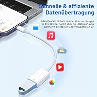 [Apple MFi Zertifiziert] Adapter Light-ning auf USB für iPhone & iPad, Light-ning USB Adapter OTG für Kamera, USB-Stick, Tastatur & Maus – Ansicht 3