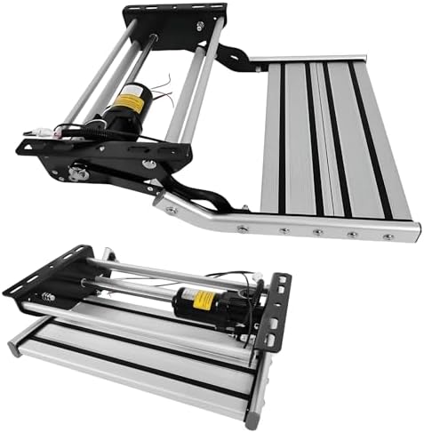 Automatic RV Electric Step - Aluminum Camper Steps for Motorhomes - 440LBS Capacity, 19in Wide, LED Lights - Durable & Easy to Install for RV, Campervan, Caravan