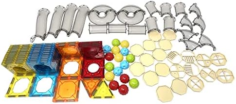 plastific Magnetic Building Blocks Set Toy Magnetics Block Tiles for 3+ Years Boys and Girls Creativity Educational Children's Toys Gift (Set of 82PC)