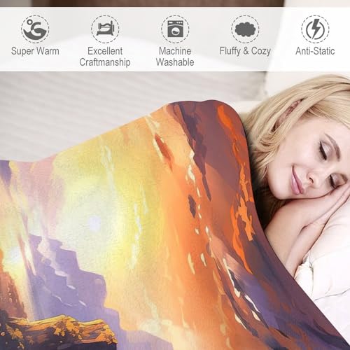 Couverture Polaire De Flannel pour Canapé Froideur Solution Plaid Chaud Doux - 4