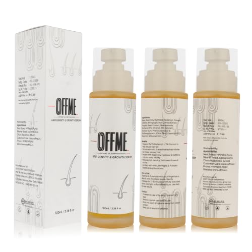 OFFME Hair Density & Hair Growth Serum | With Rosemary, Procapil, Redensyl, Pumpkin Seed Extract, Amla Extract, Bhringraj Extract | Reduces Hair fall | Grows New Hair | For Men & Women, 100ml - Image 4