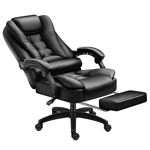 High-Back Ergonomic Executive Office Chair with Footrest