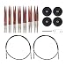 Knit Picks Options 2-3/4" Short Wood Interchangeable Knitting Needle Set (Radiant)