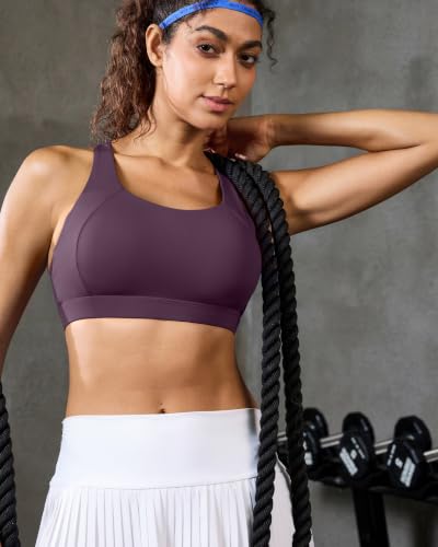Image of RUNNING GIRL Sports Bras for Women, Molded Cup High Impact Sports Bra Workout Bras for Women High Support Racerback