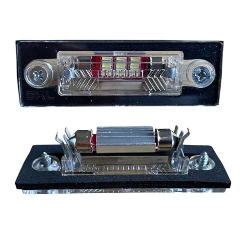 Pinochukka 1 lámpara de matrícula con bombilla LED para VW Caddy MK3 MK4 Touran Transporter T5 T6 Multivan 5 Skoda Superb MK1 3B5943021E 3B5943021 3B5943021A