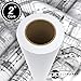 ACYPAPER Plotter Paper 24 x 150, CAD Paper Rolls, 20 lb. Bond Paper on 2