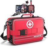 Comprehensive First Aid Kit for Home, Premium Emergency Trauma Kits with Shoulder Strap for Car Camping Gear, Waterproof Survival Kit, Home Essentials, Outdoor Emergency Medical Supplies -324 Piece