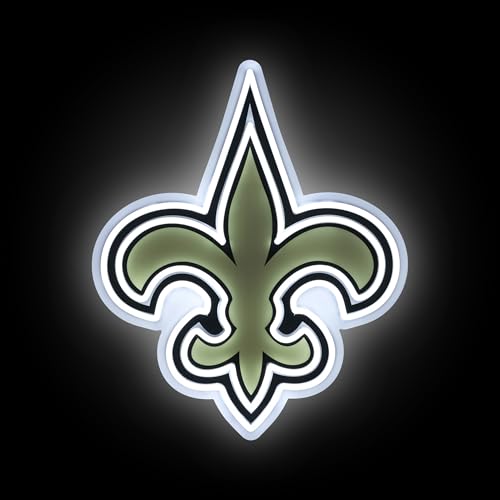 FOCO New Orleans Saints NFL Team Logo LED Neon Light Up Sign