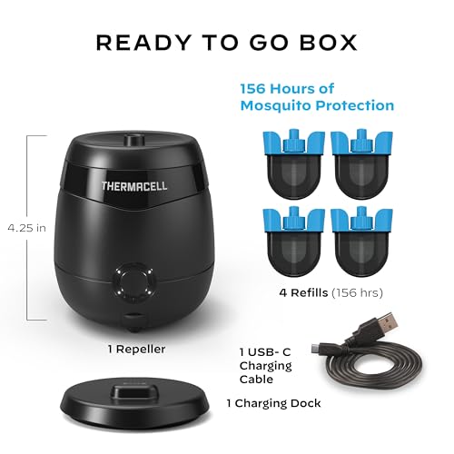 Image of Thermacell E-Series Rechargeable Mosquito Repeller with 20' Mosquito Protection Zone; Bug Spray Alternative; Scent Free