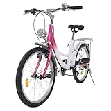 Sicherer zu bedienen: Die vordere V-förmige Bremse und die hintere Trommelbremse des kinderfahrrad sorgen für eine Notbremsung. Anti-Rutsch-Pedale, Glocken, reflektierende Geräte und flexible 3S-Achse sorgen für sicheres Fahren