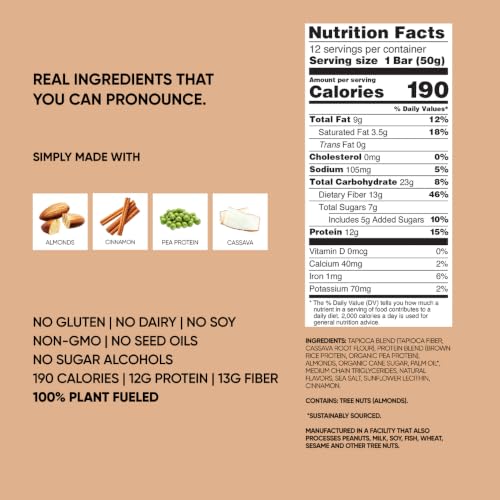 Image of TRUBAR Vegan Protein Bar, Spice, Spice Baby, Plant Based, 12ct