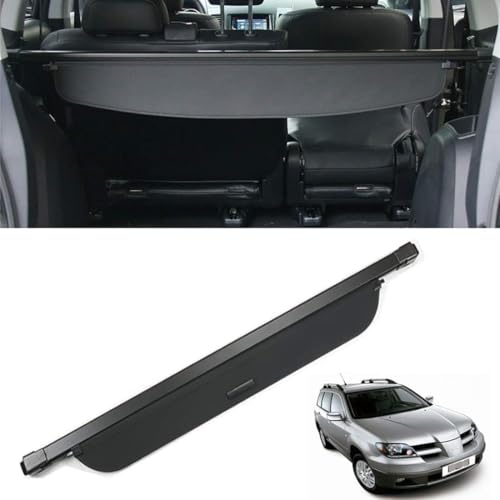 Cache-bagages pour Mitsubishi Outlander 2004-2006 en bâche noire - 2