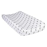 Trend Lab Deluxe Flannel Changing Pad Cover, Moose Silhouette