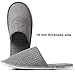 COZYAREA SPA, 6/12 Pairs Disposable Slippers for Guests, Soft Polar Fleece, Washable Reusable, Unisex for Wedding Party Bedroom Hotel And House Travel (3 Pairs Each Grey + Beige)