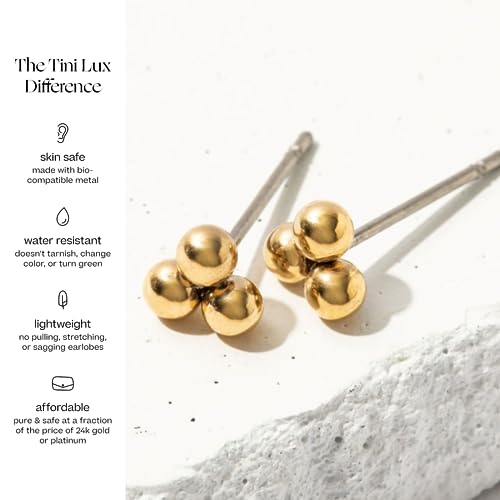 | Hypoallergenic Earrings | Astrid Studs | Silver | Titanium Stud Earrings for Women | Silver Earrings Studs, Sensitive Ears, Trendy Womens Earring Set3