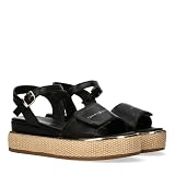Tommy Hilfiger Sandali con plateau e logo, Celia, Nero, 37...
