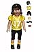 Yellow and Black Football Outfit 6pc for 18-Inch Dolls | Premium Quality & Trendy Design | Dolls Clothes