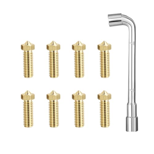 8 Stück Extruder Düsen für 3D Drucker, 0.4mm Messing Düsen für Anycubic Kobra 2 / Kobra 2 Neo/Kobra 2 Pro/Kobra 2 Plus/Kobra 2 Max 3D Drucker Zubehör