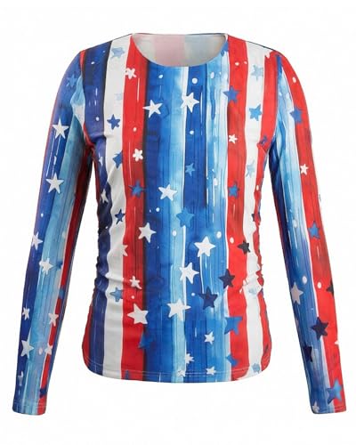 Image of MOUSYA Sheer Tops for Women Mesh Long Sleeve Top See Through Sexy Going Out Tee Summer Crewneck Party Undershirt