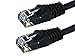 Buhbo 3ft Cat6 UTP Ethernet Network Booted Patch Cable (10-Pack), Black