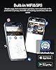 COOAU Dual Dash Cam 2.5K+1080P, Dash Cam Front and Inside, Built-in GPS and WI-FI, Dash Camera for Cars, Perfect for Uber and Taxi Drivers, Night Vision, Accident Record, 24Hr Parking Mode #5