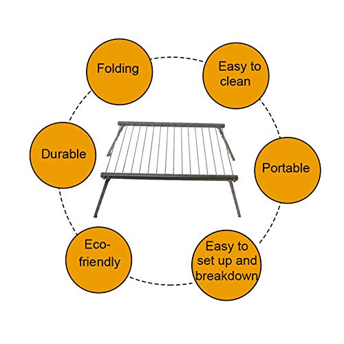 Barbecue charbon nomade extérieur pliable en acier inoxydable - 6