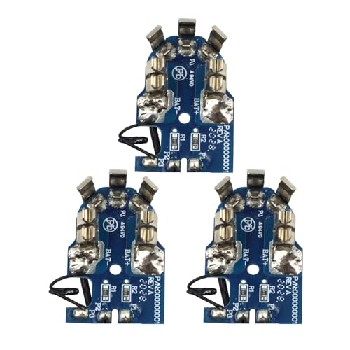 Akocire 3 Pack Protection Circuit Board Replacement for Milwaukee M12 12V Battery, 6-Cell Broken Battery PCB Replacement Parts Repair DIY Kit