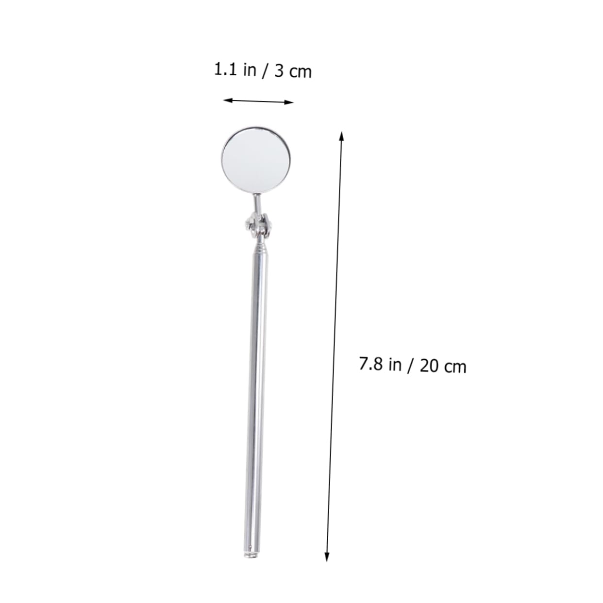 VILLFUL Car Folding Telescopic Reflector 30mm Inspection Mirror Universal Welding Chassis Inspection Automotive Maintenance Tool