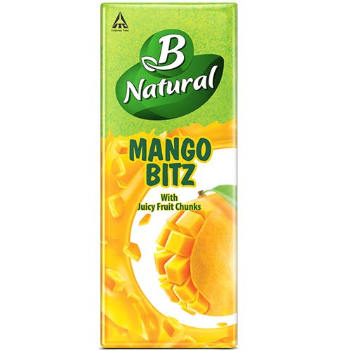 B Natural Mango Bitz with Juicy Fruit Chunks 180ml Amazon.in Grocery