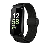 Harikiri Nylon Intrecciato Compatibile con Fitbit Inspire 3/2/1, Cinturino Sportivo di Ricambio Elastico Traspirante Regolabile, Design con Fibbia Magnetica, per Donna e Uomo