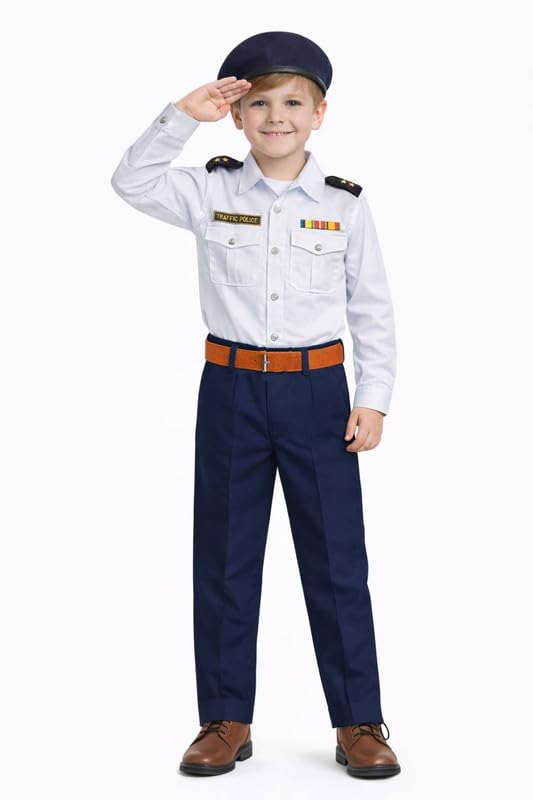 Image of FancyDressWale Community Helper & Career Role Play Costume for Fancy Dress Pilot, Navy, Army, astronaunt, Police Costumes