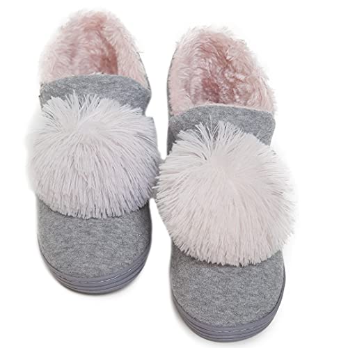 Pantufa feminina botinha cinza 37 a 38