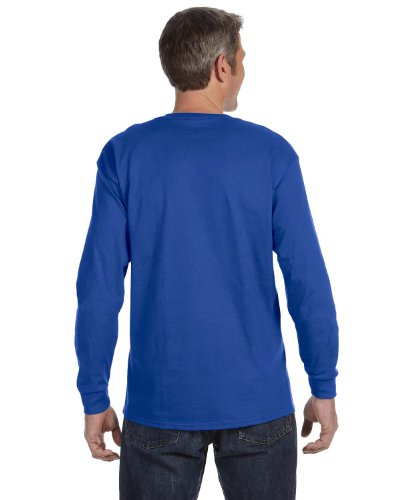 Image of Hanes Mens 6.1 oz. Tagless ComfortSoft Long-Sleeve T-Shirt (5586)