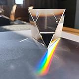 Material: K9 vidrio óptico. MMLFX 1 UNID 40mm Crystal Pyramid Rainbow Prisma óptico Vidrio pirámide Rectangular Ciencia polihédrica estudiar Herramientas de Experimento estudiantil