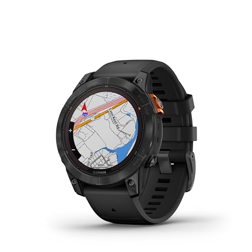 Garmin fēnix 7 Pro – Solar Edition (sans Wi-Fi) Multisport GPS Smartwatch, lampe de poche intégrée, capacité de charge solaire