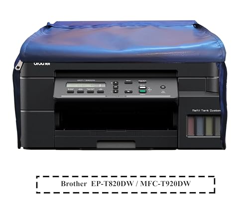 Image of Fabric Protectio Chain Printer Cover For Brother MFC-T920DW /DCP-T820DW Dust Proof / Water Proof Washable (Blue)