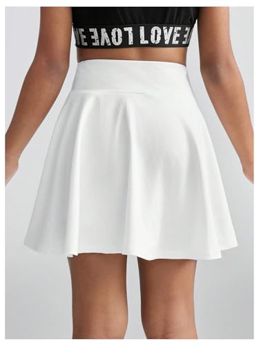 Verdusa Girl's Crossover High Rise Tennis Skirts A Line Short Athletic Skorts2