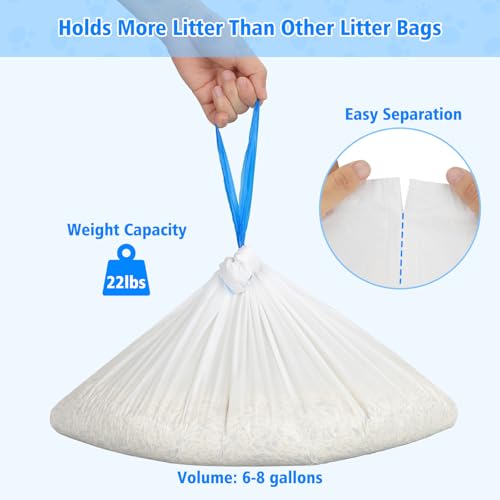 Forros automáticos para caixa de areia para gatos com 120 unidades