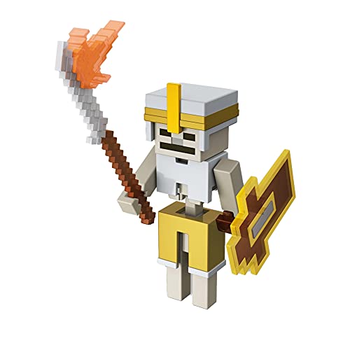 Minecraft Dungeons 3.25-in Collectible Battle Figure and Accessories, Based on Video Game, Imaginative Story Play Gift for Boys and Girls Age 6 and Older