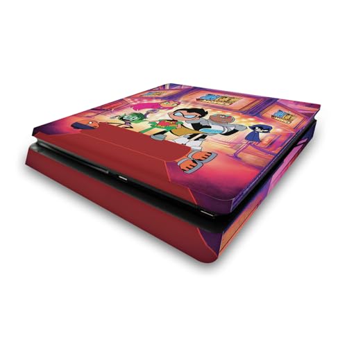 Skin PS4 Slim autocollant pour masquer rayures console Sony PlayStation 4