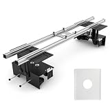 Router Sled for Flattening Slabs, 57.1-Inch Adjustable Slab Flattening Jig, Heavy-Duty Router Sled Kit for Woodworking, Wood Slab Planing and Surfacing